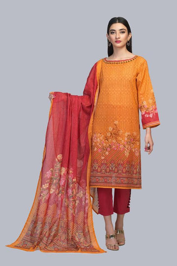 Bonanza Satrangi ASR213P05-ORANGE Eid Collection 2021